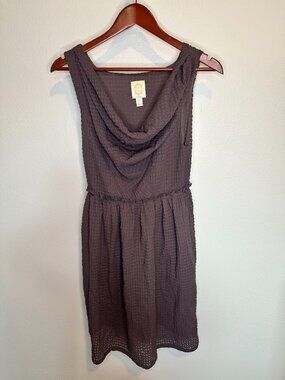 Anthropologie Ric Rac Cowl Neck Waffle Weave dress - S